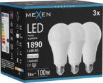 Mexen Nova 3x LED izzó E27, A70, 18W, Semleges - 4000K, 1890 lm - L100-E27-1840-01x03 (L100-E27-1840-01x03)