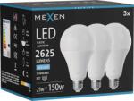 Mexen Nova 3x LED izzó E27, A95, 25W, Hideg - 6500K, 2625 lm - L100-E27-2565-01x03 (L100-E27-2565-01x03)