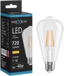 Mexen Vintis LED filamentes izzó E27, ST64, 6W, Meleg - 2700K, 720 lm, átlátszó - L152-E27-0627-00 (L152-E27-0627-00)