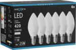 Mexen Nova 6x LED izzó E14, C37, 4W, Semleges - 4000K, 420 lm - L102-E14-0440-01x06 (L102-E14-0440-01x06)