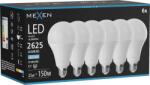 Mexen Nova 6x LED izzó E27, A95, 25W, Hideg - 6500K, 2625 lm - L100-E27-2565-01x06 (L100-E27-2565-01x06)