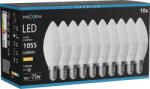 Mexen Nova 10x LED izzó E14, C37, 10W, Meleg - 3000K, 1055 lm - L102-E14-1030-01x10 (L102-E14-1030-01x10)
