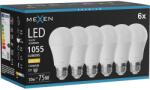 Mexen Nova 6x LED izzó E27, A60, 10W, Meleg - 3000K, 1055 lm - L100-E27-1030-01x06 (L100-E27-1030-01x06)