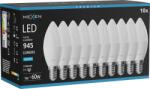 Mexen Nova 10x LED izzó E14, C37, 9W, Hideg - 6500K, 945 lm - L102-E14-0965-01x10 (L102-E14-0965-01x10)