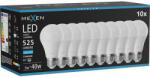 Mexen Nova 10x LED izzó E27, A60, 5W, Hideg - 6500K, 525 lm - L100-E27-0565-01x10 (L100-E27-0565-01x10)