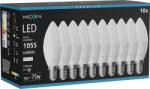 Mexen Nova 10x LED izzó E14, C37, 10W, Semleges - 4000K, 1055 lm - L102-E14-1040-01x10 (L102-E14-1040-01x10)