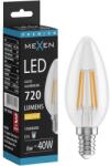 Mexen Vintis LED filament izzó E14, C35, 6W, Meleg - 2700K, 720 lm, átlátszó - L154-E14-0627-00 (L154-E14-0627-00)