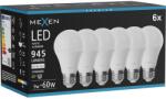 Mexen Nova 6x LED izzó E27, A60, 9W, Semleges - 4000K, 945 lm - L100-E27-0940-01x06 (L100-E27-0940-01x06)