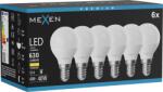 Mexen Nova 6x LED izzó E14, G45, 6W, Meleg - 3000K, 630 lm - L101-E14-0630-01x06 (L101-E14-0630-01x06)