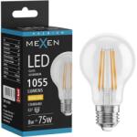 Mexen Vintis LED filament izzó E27, A60, 8W, Meleg - 2700K, 1055 lm, átlátszó - L150-E27-0827-00 (L150-E27-0827-00)