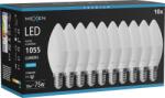 Mexen Nova 10x LED izzó E14, C37, 10W, Hideg - 6500K, 1055 lm - L102-E14-1065-01x10 (L102-E14-1065-01x10)