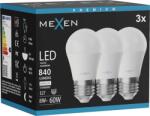 Mexen Nova 3x LED izzó E27, G45, 8W, Semleges - 4000K, 840 lm - L101-E27-0840-01x03 (L101-E27-0840-01x03)