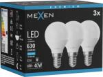 Mexen Nova 3x LED izzó E14, G45, 6W, Hideg - 6500K, 630 lm - L101-E14-0665-01x03 (L101-E14-0665-01x03)