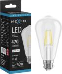 Mexen Vintis LED filament izzó E27, ST64, 4W, Semleges - 4000K, 470 lm, átlátszó - L152-E27-0440-00 (L152-E27-0440-00)
