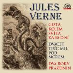 Supraphon Cesta kolem světa za 80 dní, Dvacet tisíc mil pod mořem a Dva roky prázdnin (Verne - Various) - CD (MP3) (070573)