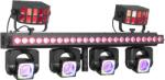 BeamZ SHOWBAR-GO-ULTRA Set de lumini RGBW (4x movinghead, 2x Derby, 1x LED bar), 132x LED RGBW, DMX, BeamZ (153.796)