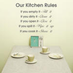4 Decor Sticker Our Kitchen Rules - beestick-deco - 59,00 RON