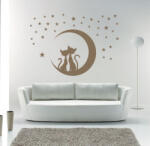 4 Decor Sticker Pisici sub Luna - beestick-deco - 42,00 RON