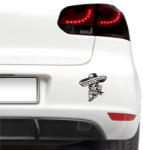 4 Decor Sticker auto - Craniu mexican