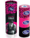 CureTape Benzi kinesiologice MyCureTape® - roz/negru/leopard
