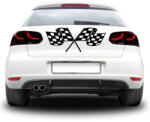 4 Decor Sticker auto - Doua steaguri