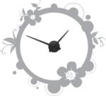4 Decor Sticker Ceas de Perete Floare Circulara