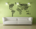 4 Decor Sticker Harta lumii speciala - beestick-deco - 160,00 RON