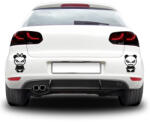 4 Decor Sticker auto - Cuplu panda
