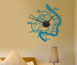 4 Decor Sticker Ceas Harta