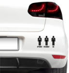 4 Decor Sticker auto - Optimist, pesimist, eu