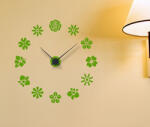 4 Decor Sticker Ceas de Perete Multe flori