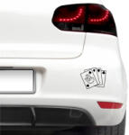 4 Decor Sticker auto - Poker rules!