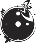 4 Decor Sticker Ceas de Perete Vis Floral