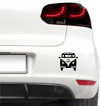 4 Decor Sticker auto - Microbuz hippie