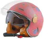 Beon B-122 Pink Flower Cască Moto Jet ECE 22.06 cu Sunvisor 3161220 (3161220)