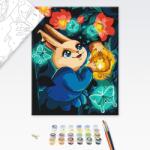 Brushme Festés szám szerint gyerekeknek nyuszi a varázslatos erdőben - 30x40