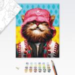 Brushme Festés szám szerint rapper macska - 40x50