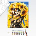 Brushme Festés szám szerint merész macska - 40x50
