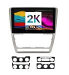 MEKEDE Navigatie Android 2K Skoda Octavia II (2004-2013) (Rama Gri) cu Android, 4 GB RAM, 64 GB, Ecran QLED 10.36 Inch 2000x1200, CarPlay Wireless, 4G (SKOOCTAVI0413GR10364G)