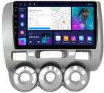 MEKEDE Navigatie Honda Jazz City Aer Argintiu (2002-2007) cu Android, 2GB RAM, 32 GB, Ecran IPS 9" 1280 x 720, CarPlay & Android Auto, WiFi, Bluetooth, suport camera DVR (NAV-HONDA-10834)