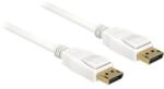 Delock DELOCK Displayport кабел DP към DP букса 5.00m бял 4K (84879)