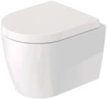 Duravit ME by Starck - Toaletă suspendată cu capac SoftClose, Rimless, DuraShield, alb 453009AAA1 (453009AAA1)
