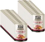 Wild Farm PURE MONO Miel, afine și cartofi dulci 24x800 g - hrană monoproteică pentru câini