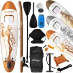 Physionics Paddleboard Bastet cu fereastră transparentă, 305x76x12 cm, (SUP04-rg)