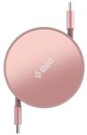 Ttec Кабел ttec - Mini Retractable, 100W, USB-C/USB-C, розов (8694470828299)