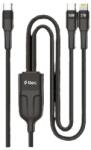 Ttec Кабел ttec - AlumiCable Duo, 100W, USB-C/Lightning, черен (8694470827384)