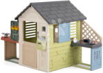 Smoby Căsuță cu atelier Pretty Playhouse&Kitchen Life Smoby cu bucătărie extensibilă, cu filtru UV, de la 24 luni (SM810305-N) Casuta pentru copii
