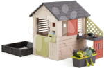 Smoby Căsuță pentru grădină Nature Playhouse&Kitchen Life Smoby cu bucătărie, extensibilă cu filtru UV, de la 24 luni (SM810306-D) Casuta pentru copii