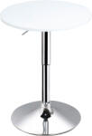 HOMCOM masa inalta reglabila, blat rotund, Φ60x69-93 cm | AOSOM RO (835-388WT)