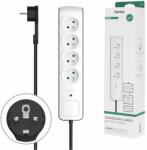 Hama Bloc de priza Hama cu 4 iesiri, 16A, 3680W, design plat, cablu 1.5m (P2223761)